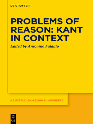 cover image of Problems of Reason